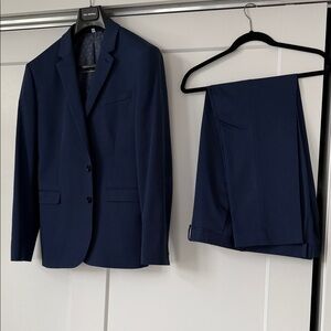 Express Deep Blue Men's Suit-SOLD